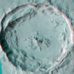 Mars crater 