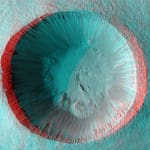 Mars crater 