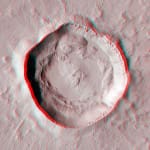 Mars crater 