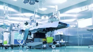 Photo of an empty operating room
