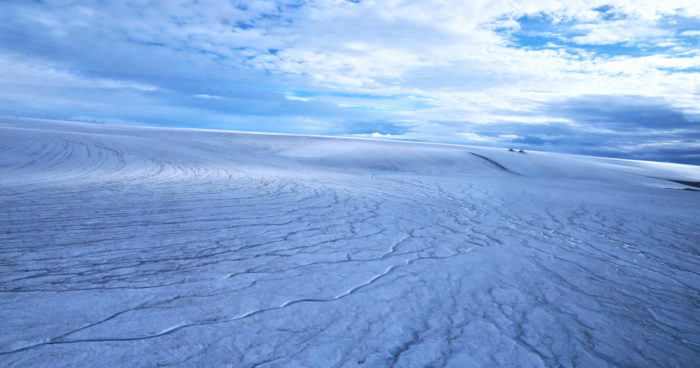 Early Mars was covered in ice sheets, not flowing rivers