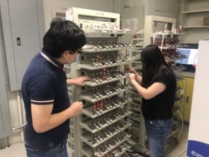Researchers at Battery Testing System
