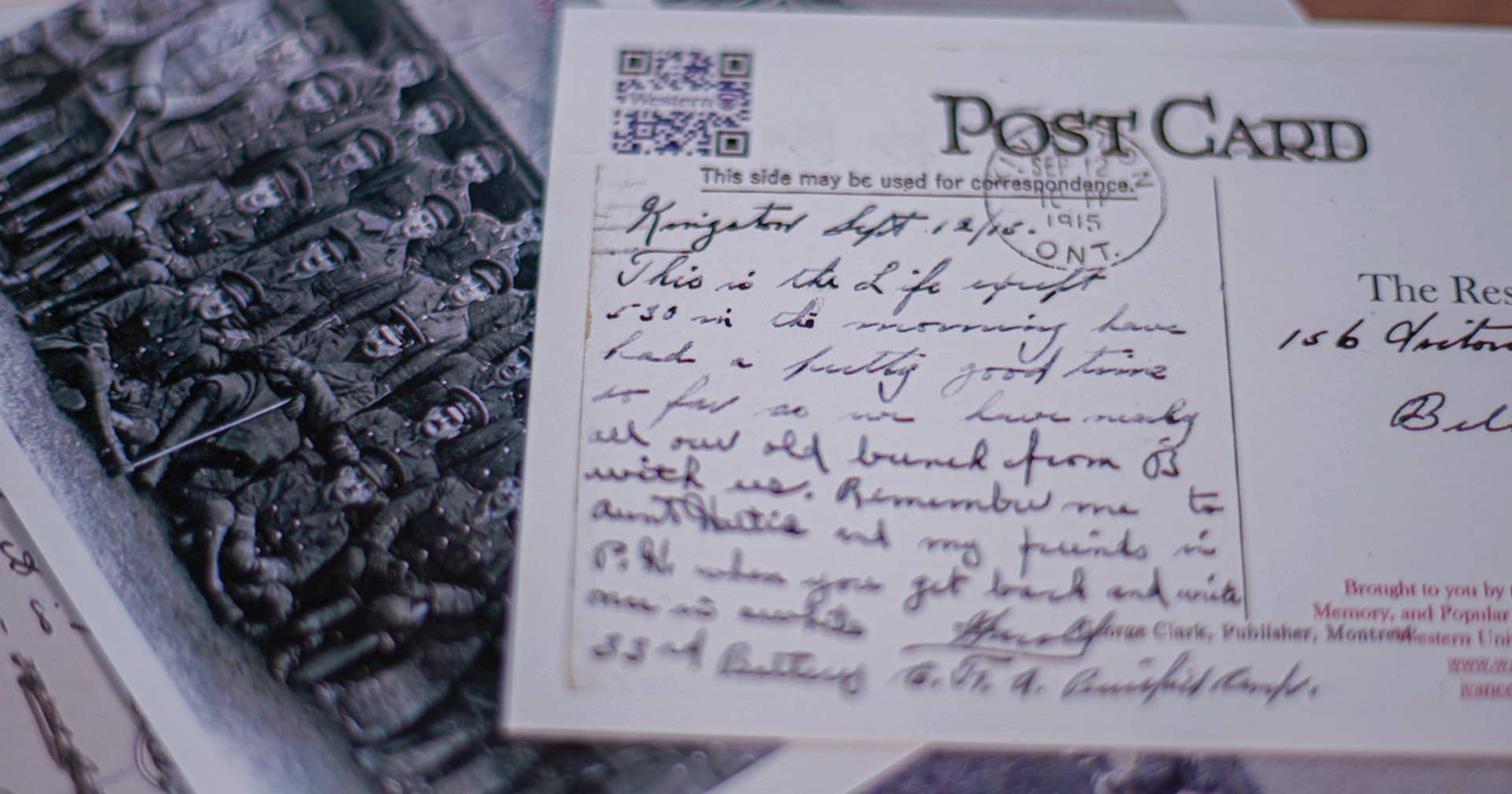 First World War postcard project connects past to present