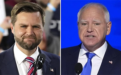 JD Vance and Tim Walz face off during U.S. vice-presidential debate | The Canadian Press