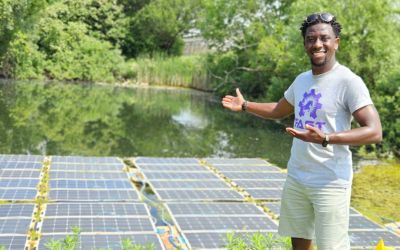 Canadians design bubbly floating solar for icy lakes | CBC Climate