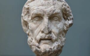Roman copy of a Greek bust of Homer
